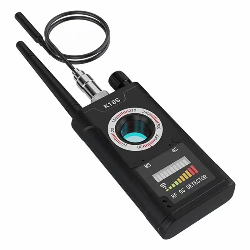 

-A95Z K18S Anti- Detector RF Detector Scanner For GPS Tracker, Listening Device, Camera Finder For Travel, Hotel Living EU Pl