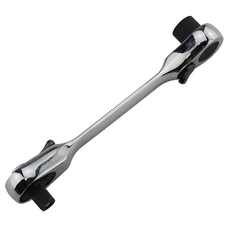 NEW-1 Piece 72 Tooth 1/4 Inch Quick Double Double End Mini Chrome Vanadium Steel Ratchet Wrench