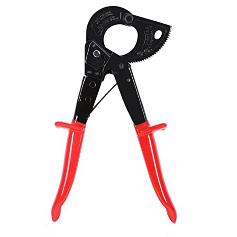 1 Piece WX-325 Hand Ratchet Cable Scissors Cable Pliers Labor-Saving Scissor Pliers Red