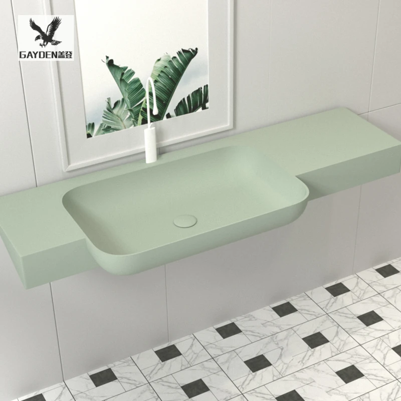 Front protruding semi-recessed integrated sink, washbasin, bathroom cabinet, washbasin, under-counter basin