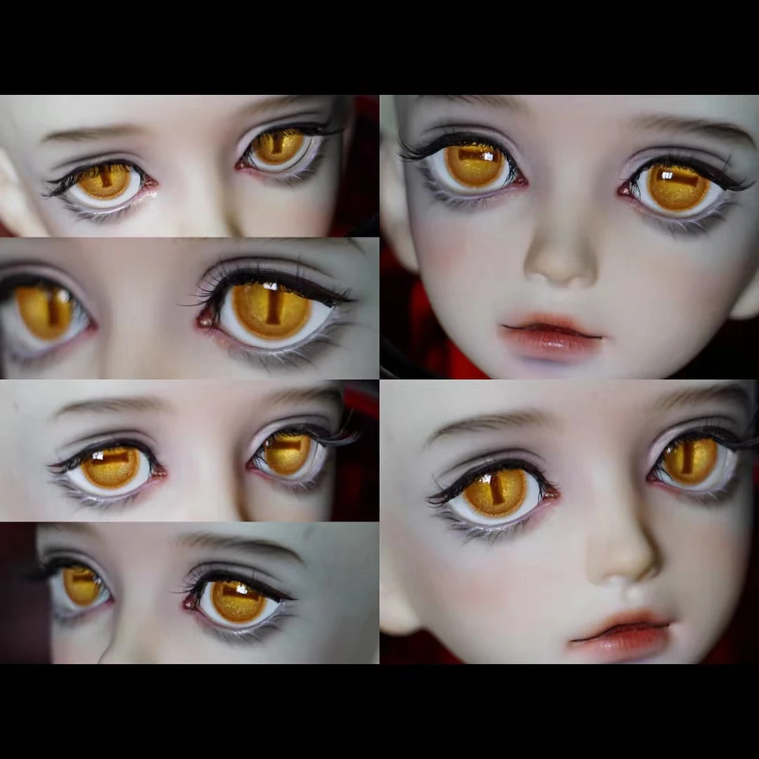 New Resin Eyes Doll Eyeball Cat Eyes Doll Accessories For 1/6 1/8 1/3 BJD Doll OB11 DIY Handmade Eyeball 10mm/12mm/14mm/16mm