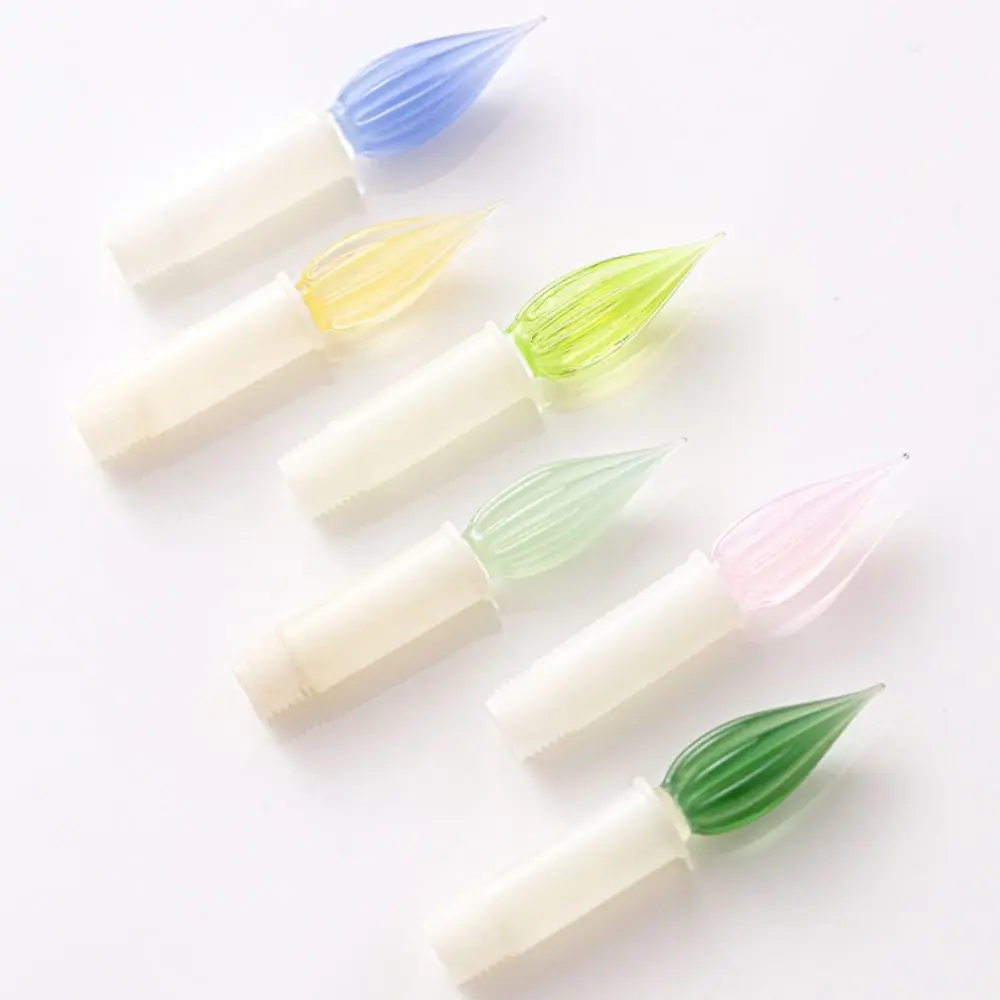 Writing Gift Glass Pen Nib Hand-Polished Conversion Nib Dip Pen Tip 7 Colors Educational For Jinhao 82 Fountain Pen Office Use