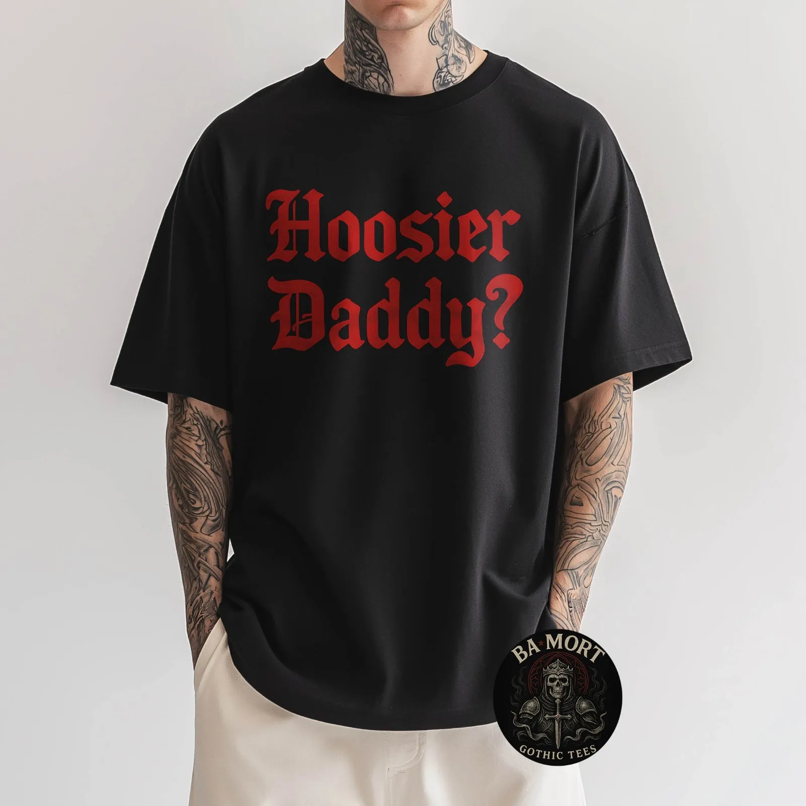 男性と女性向けの面白いテキストグラフィックTシャツ 1