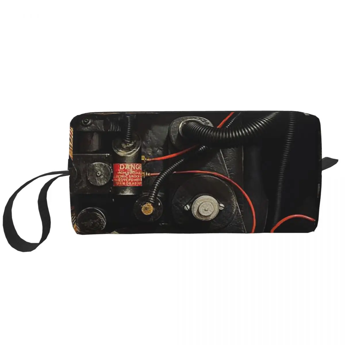 Bolsa de maquillaje Ghostbusters Proton Pack, organizador de cosméticos, kit Dopp, bolsa de cosméticos para mujer, estuche de viaje para lápices de belleza