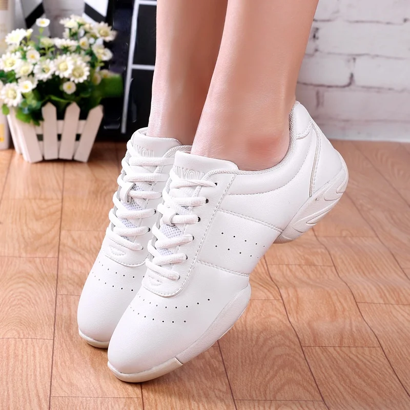 Competitive Child Aerobics Shoes Soft Bottom Fitness Shoes Men Women Jazz Shoes Professional Training Dance Sneakers Children