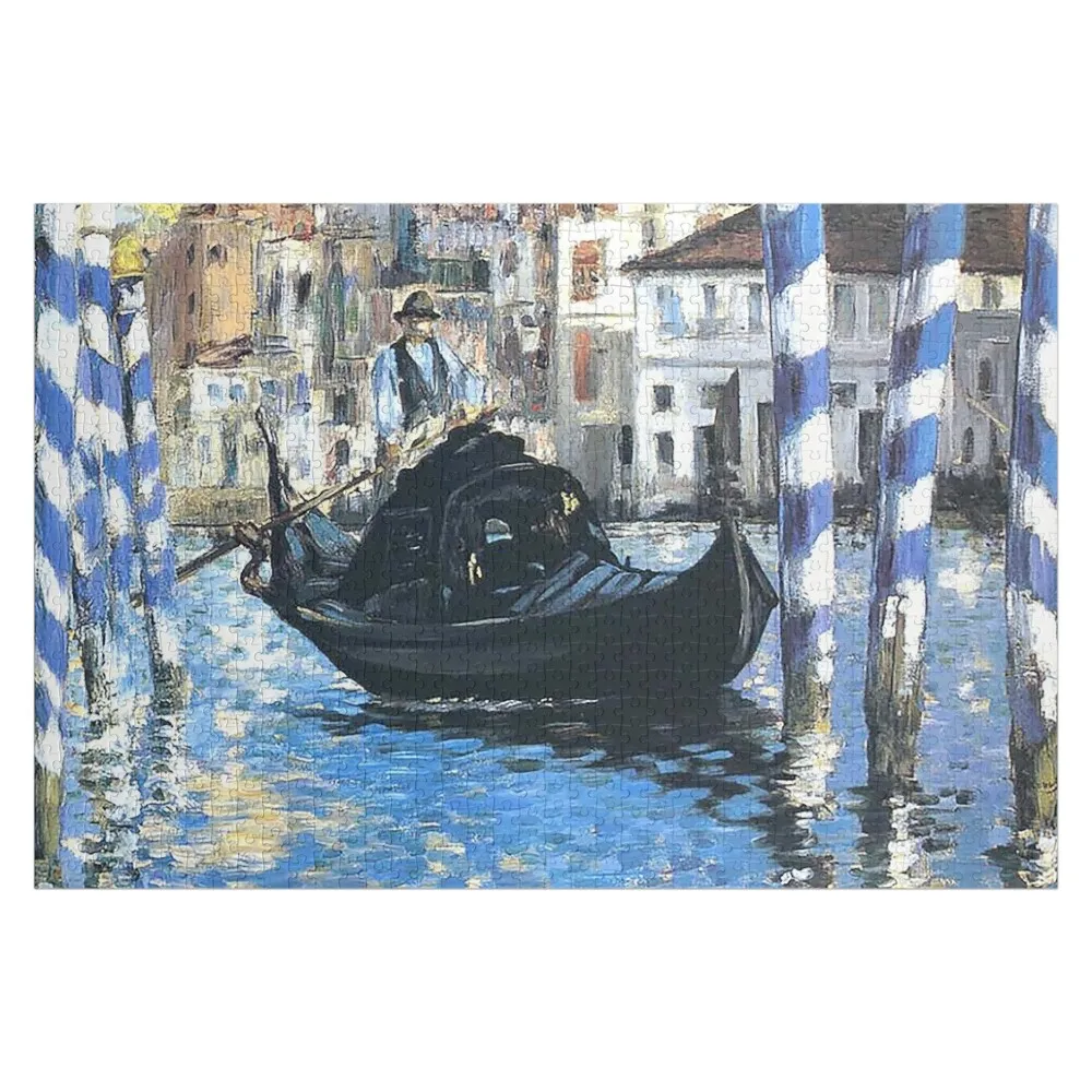 Het Grote Kanaal Van Venetië (Blauwe Venetië). Edouard Manet Puzzel Houten Naam Hout Naam Puzzel