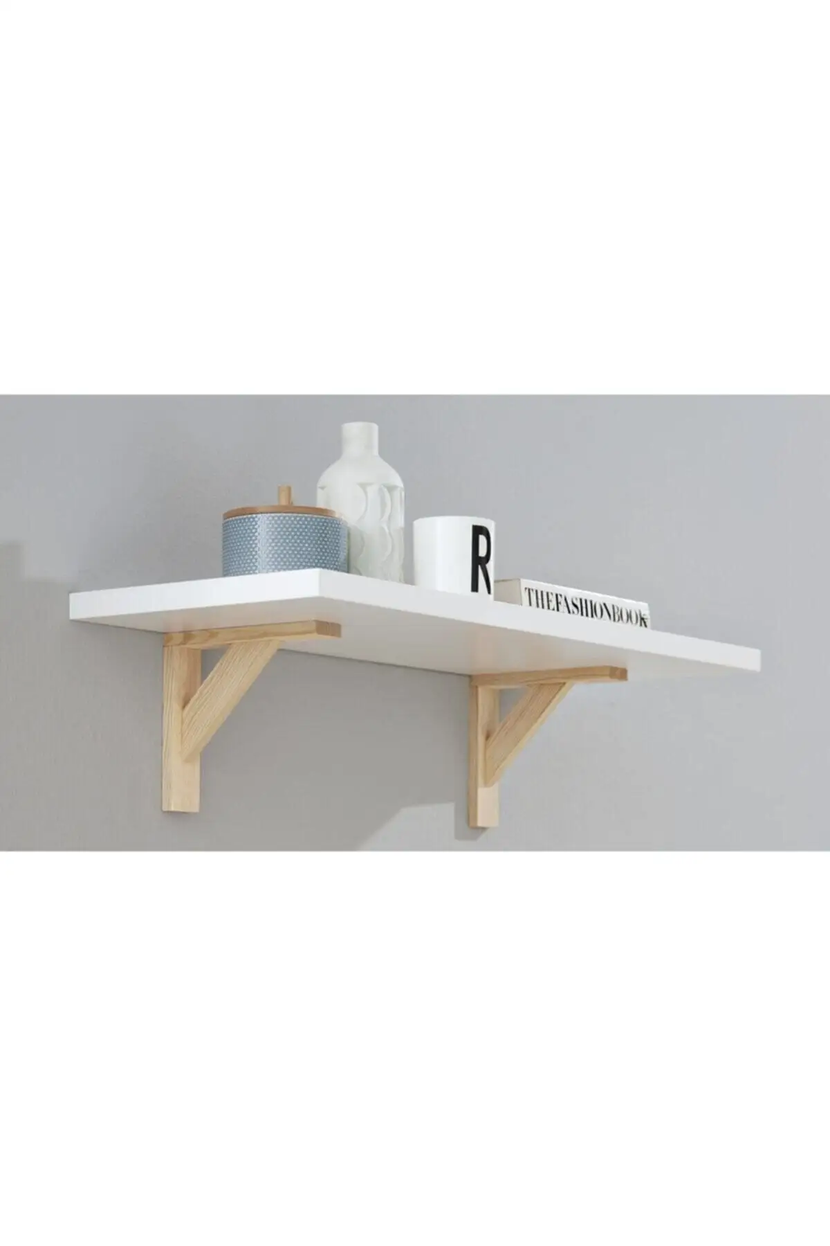 2pcs Triangle Pine Wood Angle Bracket Heavy Support Wall Mounted Bench Table Shelf Bracket Home Decoration