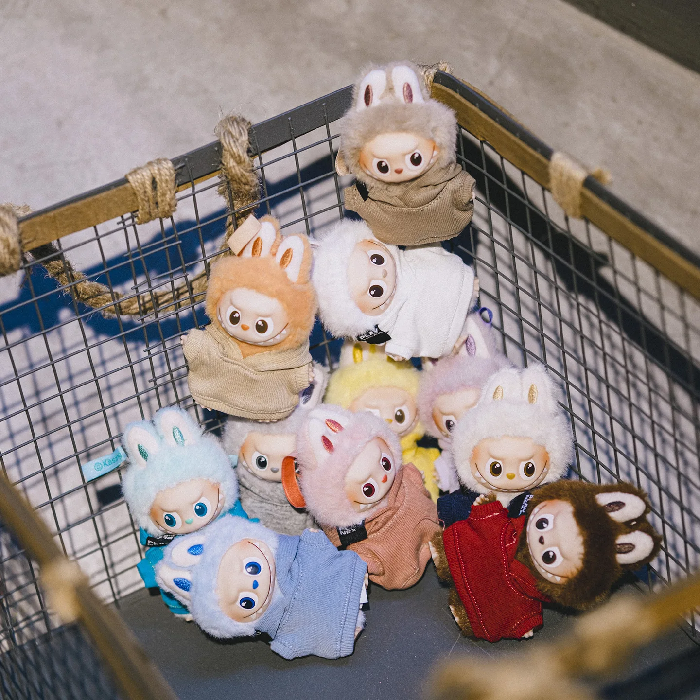 Pour poupée Labubu Macaron 10cm, couleur unie, Mini sweat à capuche, poupée originale Labubu 4.0, bricolage, Design, décoration, vêtements, accessoires mignons