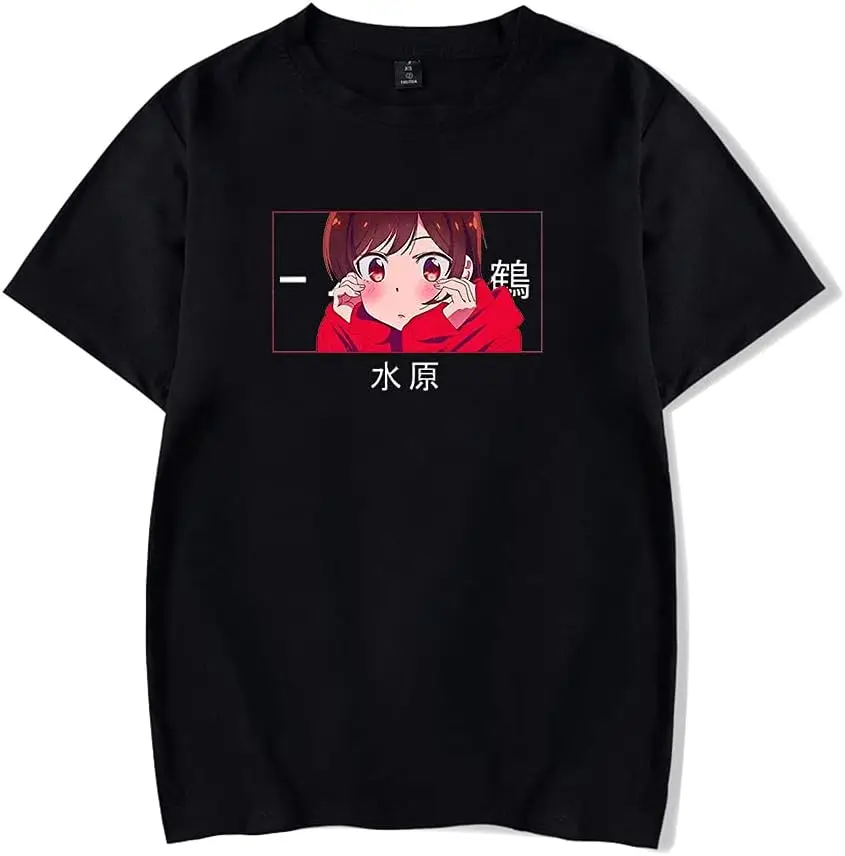 

New Anime T-Shirt Merch Rent a Girlfriend Casual Short Sleeved T Shirt Unisex Tee