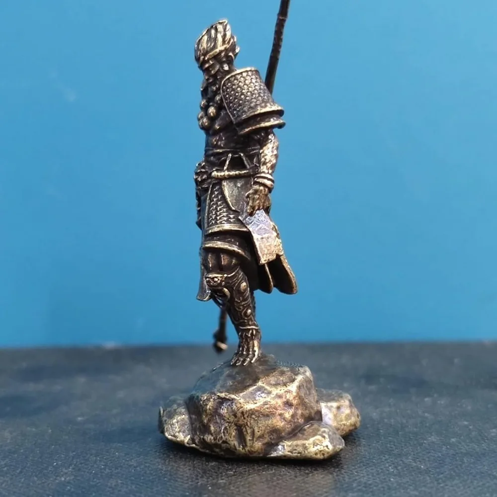 1-częściowa nowa czarna mityczna miniaturowa statuetka Wukong Metalowa rzeźba Wukong Rękodzieło Ozdoba na biurko