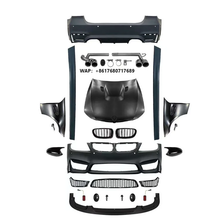 Factory Sales E90 E92 E93 Upgrade MT M3 M4 Style Body KitS Lip Fender Front Rear Bumper Fender Hood Body Kit for 2005-2012