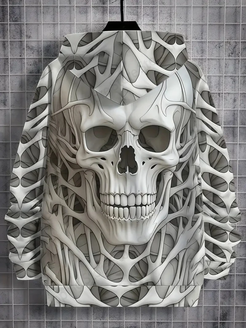 هالوين الجمجمة هوديس البلوز الرجال النساء موضة هوديس الهيكل العظمي ثلاثية الأبعاد طباعة رجالي هوديي المتضخم الملابس الخريف الشتاء جديد