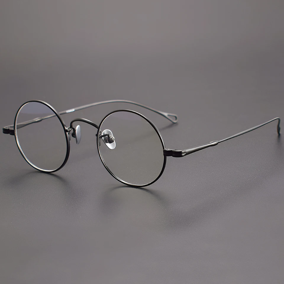 

High end Fashion Luxury Brand Design Women's Eyeglasses Frame Outdoor Leisure Japanese Style Round Optical Prescription Glasses