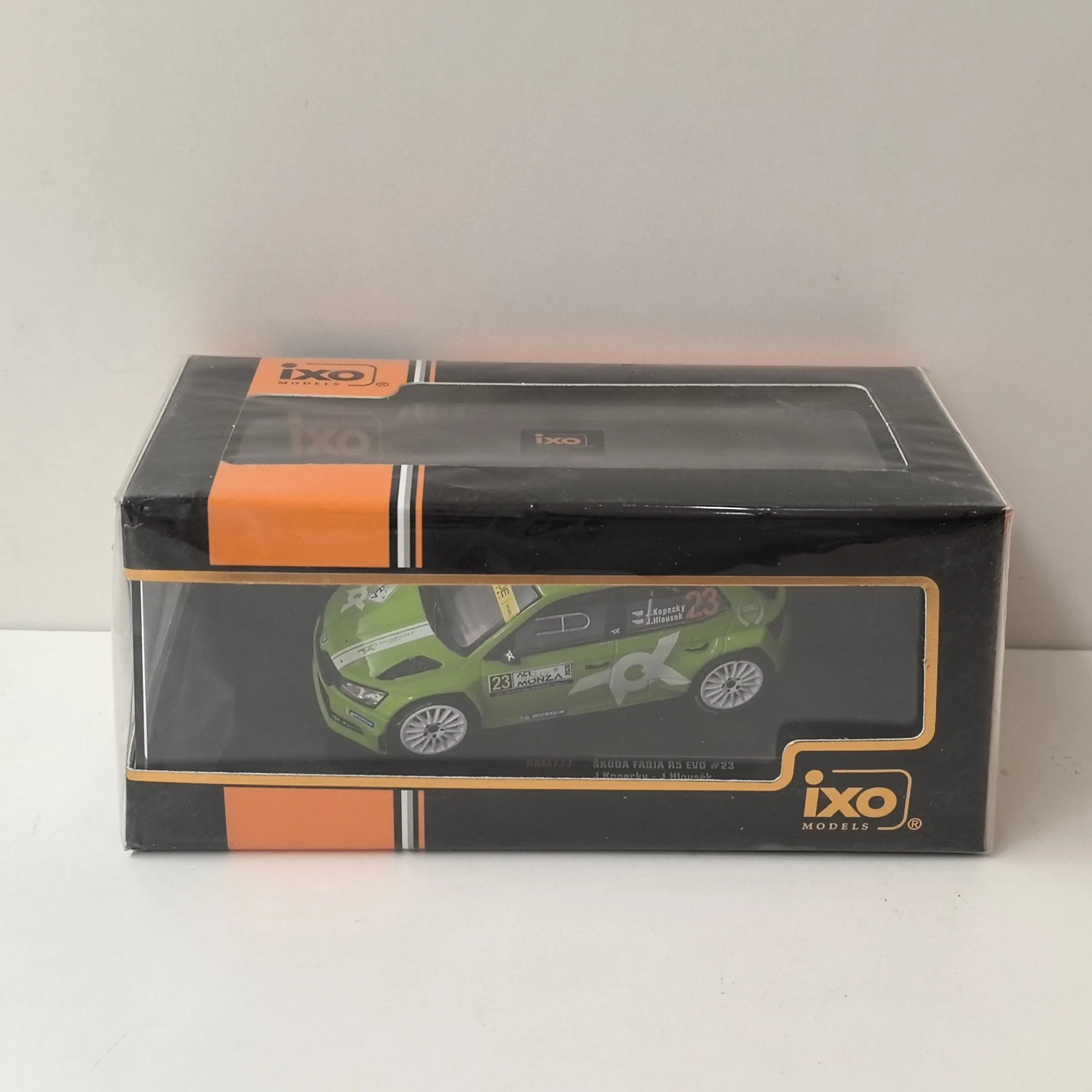 Diecast IXO 1:43 Scale SKODA FABIA R5 EVO #23 2020 Skoda Racing Model Alloy Car Model Collectible Toy Gift Souvenir Display