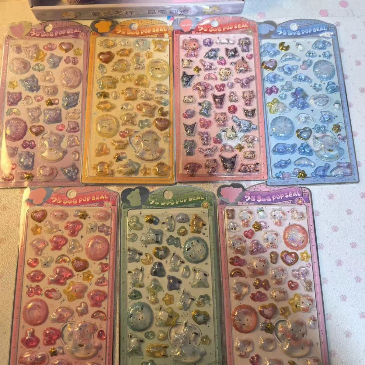 

Новые 7-35 шт. кристаллические стикеры Hello Kitty, милые стикеры Cinnamoroll, однотонные стикеры для рукоделия, подвески, наклейки для чехлов телефонов, значки, наклейки для головных уборов, оптом