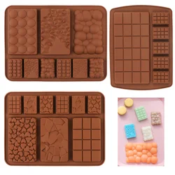 2022 New Silicone Chocolate Bar Mold Silicon cake decoration Silicone Molds for Break Apart Chocolate Tools Candy Mold mold DIY