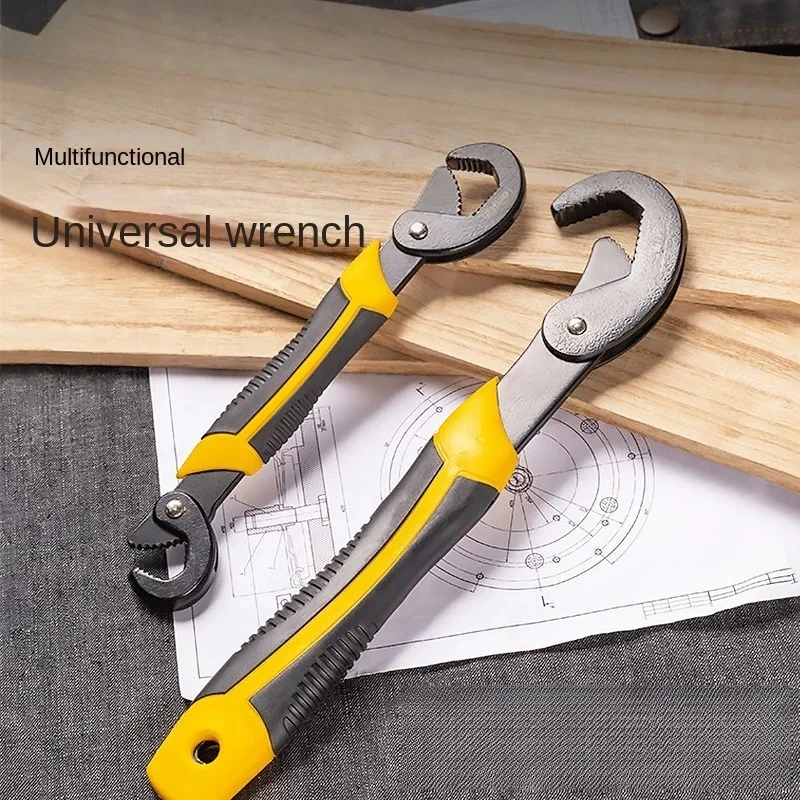 Multi purpose wrench tool, multifunctional flexible wrench set, large, small, movable large opening pipe pliers