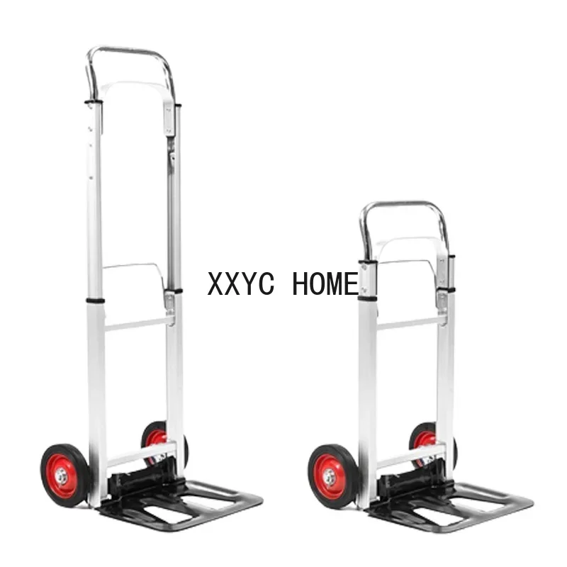 Portable Folding Trolley 100kg/200kg Luggage Heavy Duty Shopping Cart Hand Truck Dolly Cart With 4 Wheels