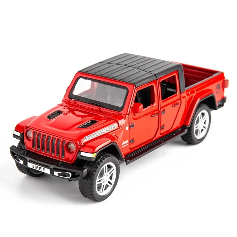 Simulation 1:32 Scale Jeep Rubicon Off Road Car Model Sound and Light Kids Boys Car Toy Gift Collective Metal Voiture Miniature