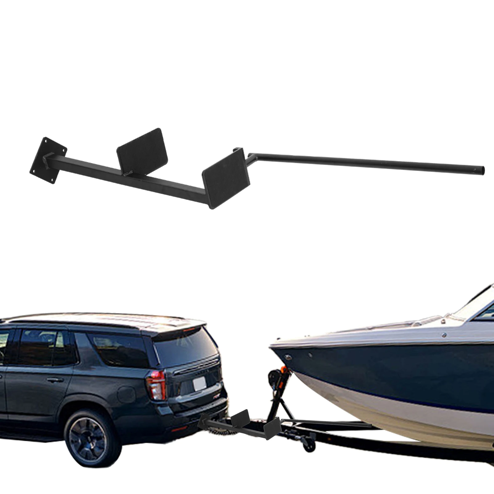 

Boat Trailer Steps Heavy Duty Yacht Ladder with Handle for Loading Multi-Purpose Safety Step for Bass Boat Pontoon Hunting Yacht