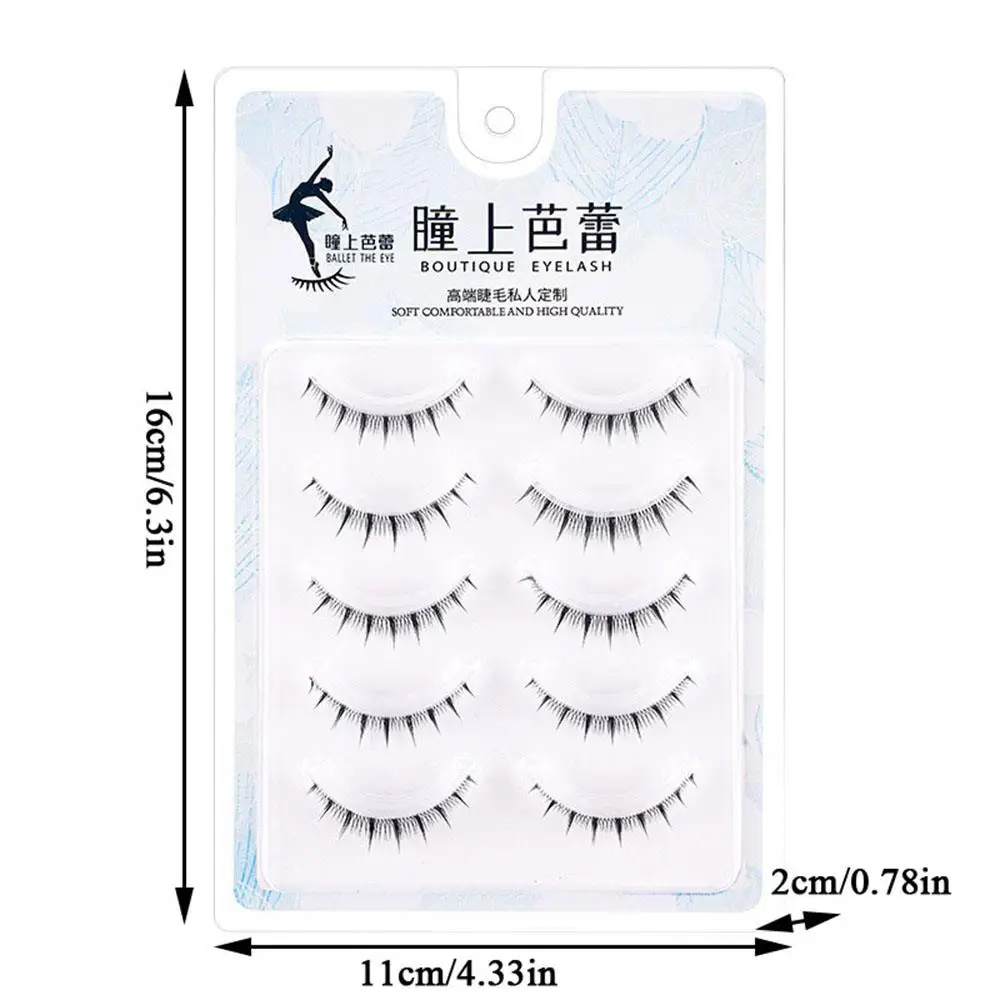 Wimperverlenging Cross Nature Lash Lang zacht haar Duidelijke steel Valse wimpers Herbruikbare cosmetica Oogmake-up Wimpers Clusteres