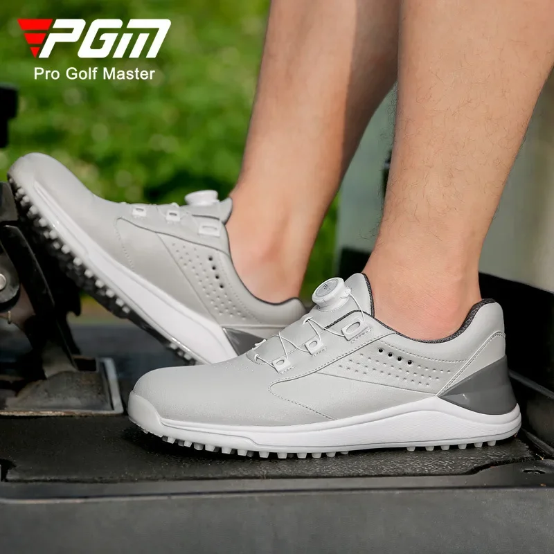 

PGM Men's Golf Shoes Waterproof and Anti slip Knob Shoe Buckle Casual Sports Shoes