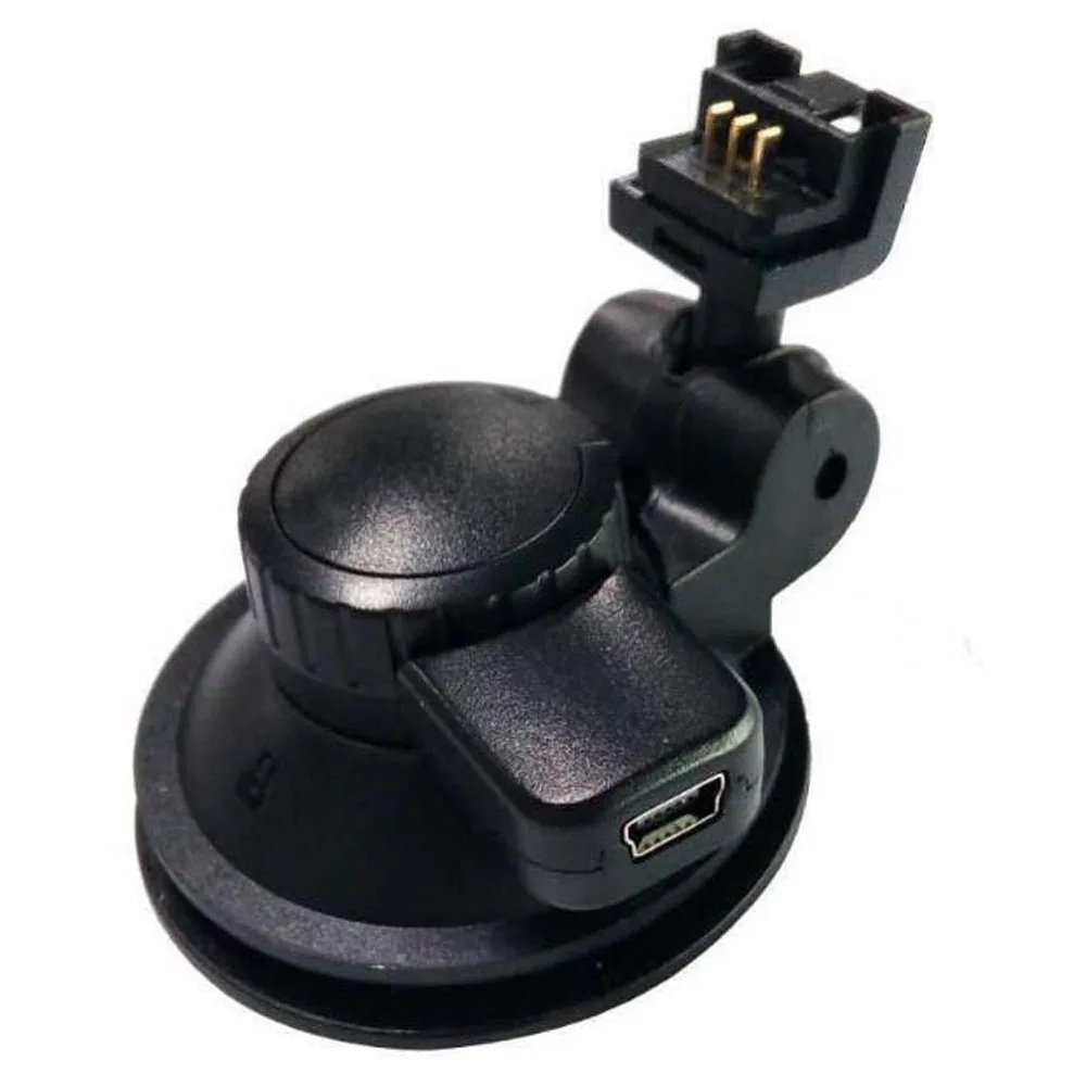 3 pin Head Car DVR Camera Recorder Mount Holder Mini USB Port Windshield Suction Cup Mount for Car DVR Dash Cam Support Charging