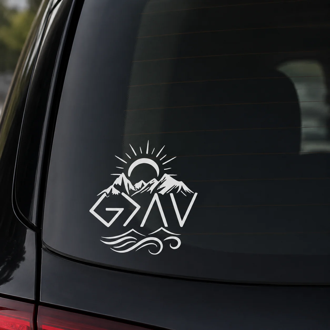Mountain Peak Car Stickers Wat - Outdoor Adventure Words 评论和价格