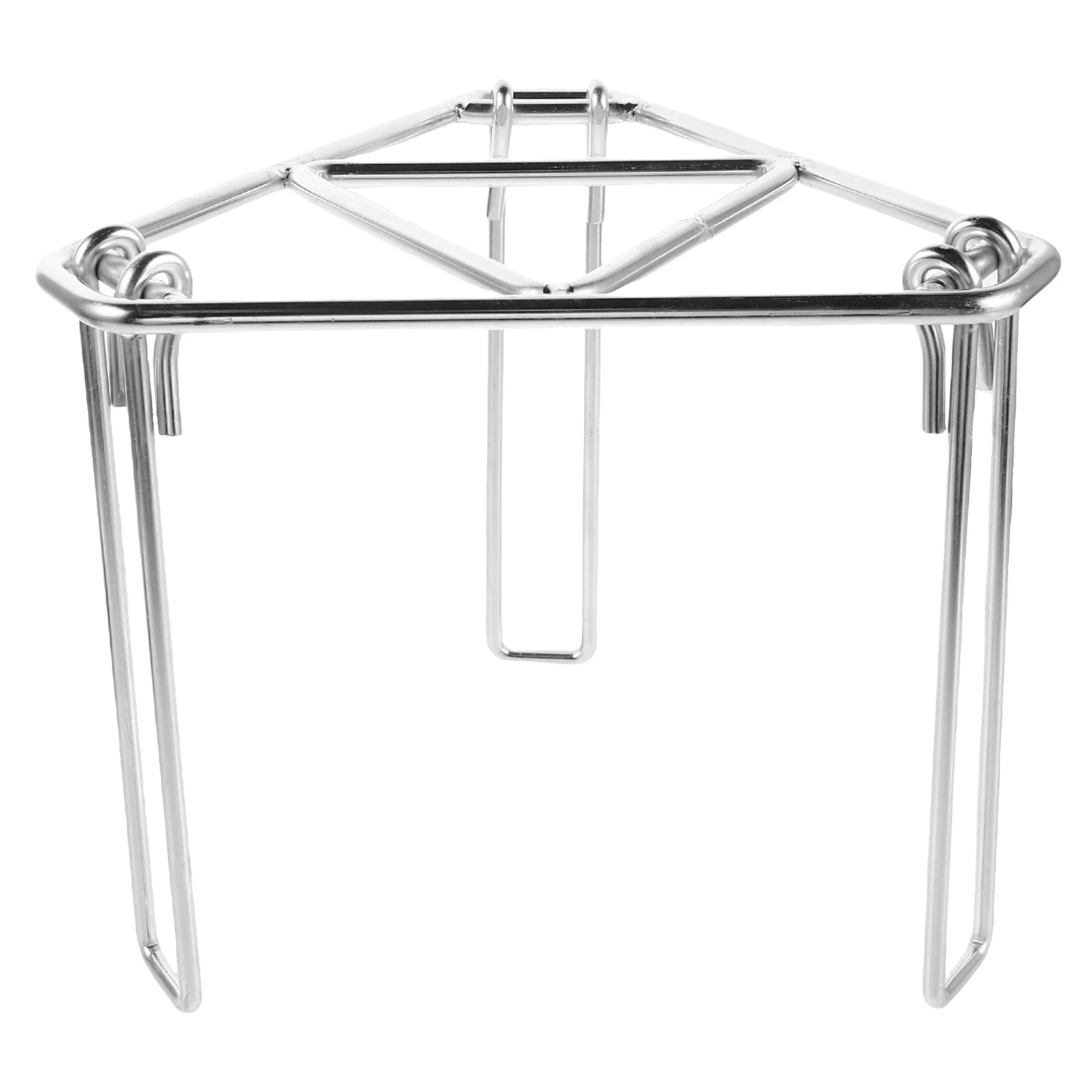 

Outdoor Barbecue Grill Folding Campfire Tripod Foldable Stand Iron Pit Camping for Cooking