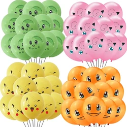 12 pz Pikachu lattice Ballon festa di compleanno decorazione forniture Baby Shower regali bambini favore Cartoon Pokemon Go Ballon giocattoli fai da te