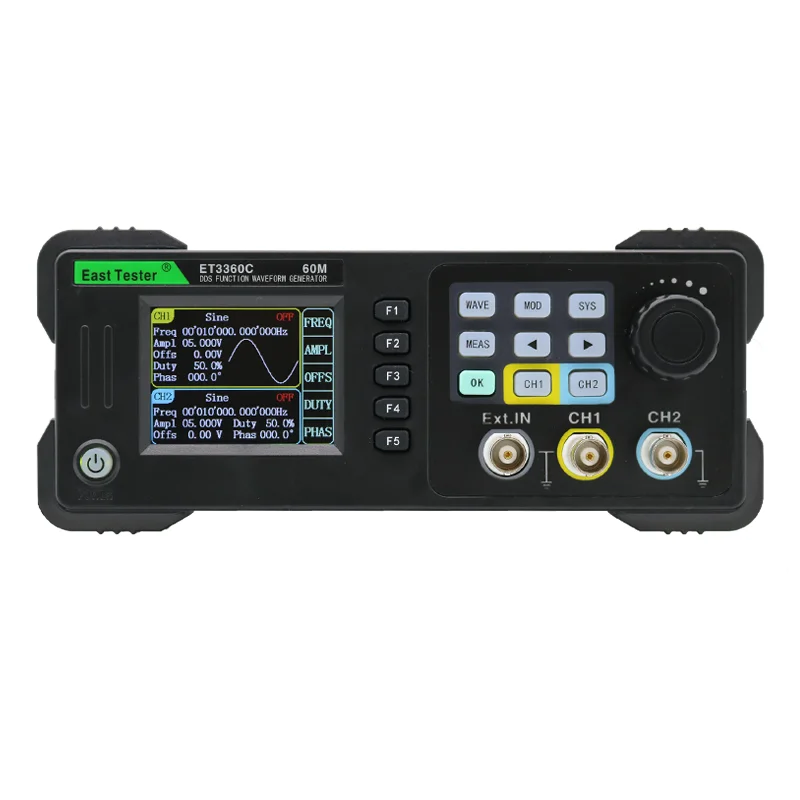 

Mini Dual Channel Function/Arbitrary Waveform Generator Signal Source ET33C 20Mhz 40Mhz 60Mhz Frequency Meter