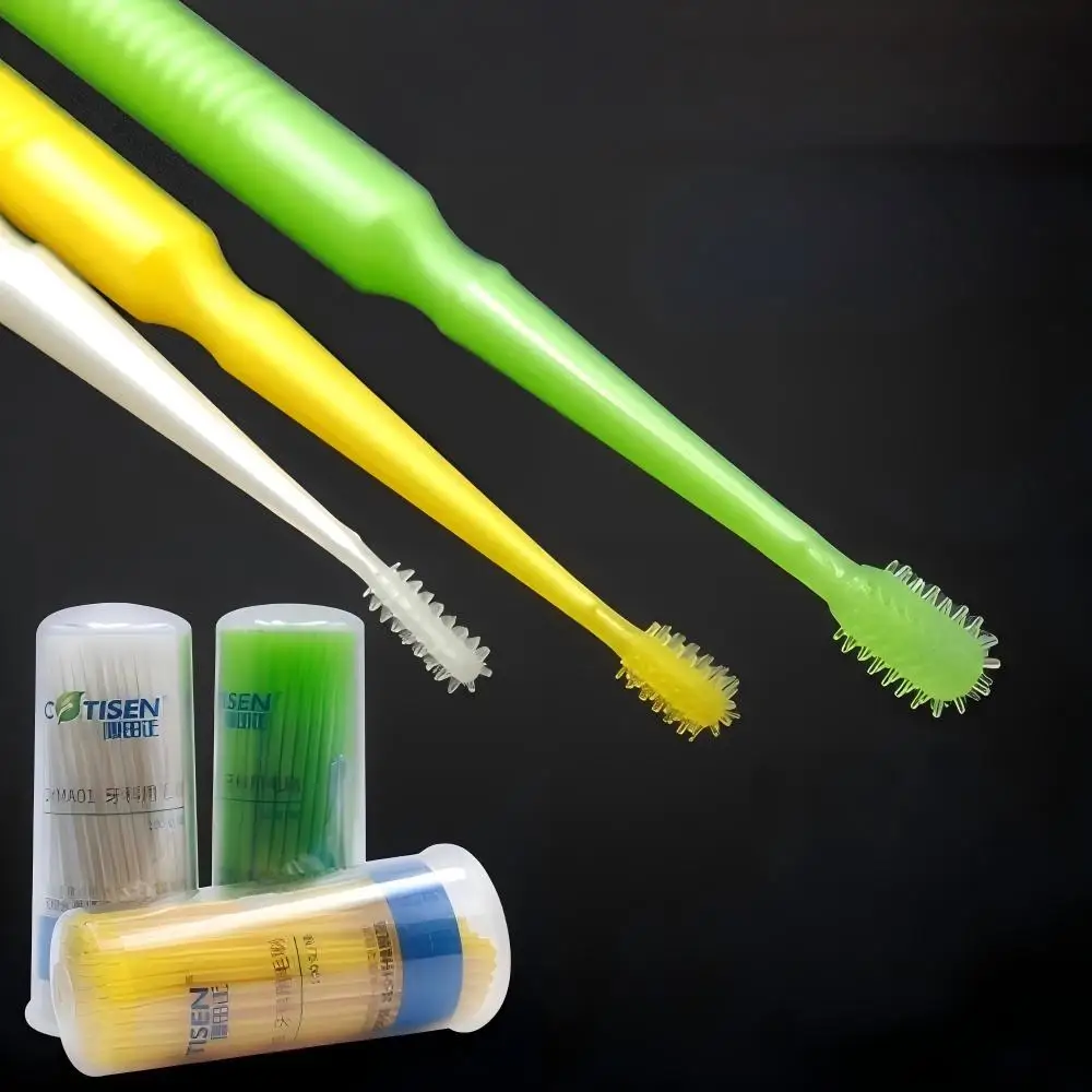 

100pcs/Box Dental Disposable Silicone Micro Brush | Fiber-Free S/M/L Model Oral Care Dental Consumables Tool