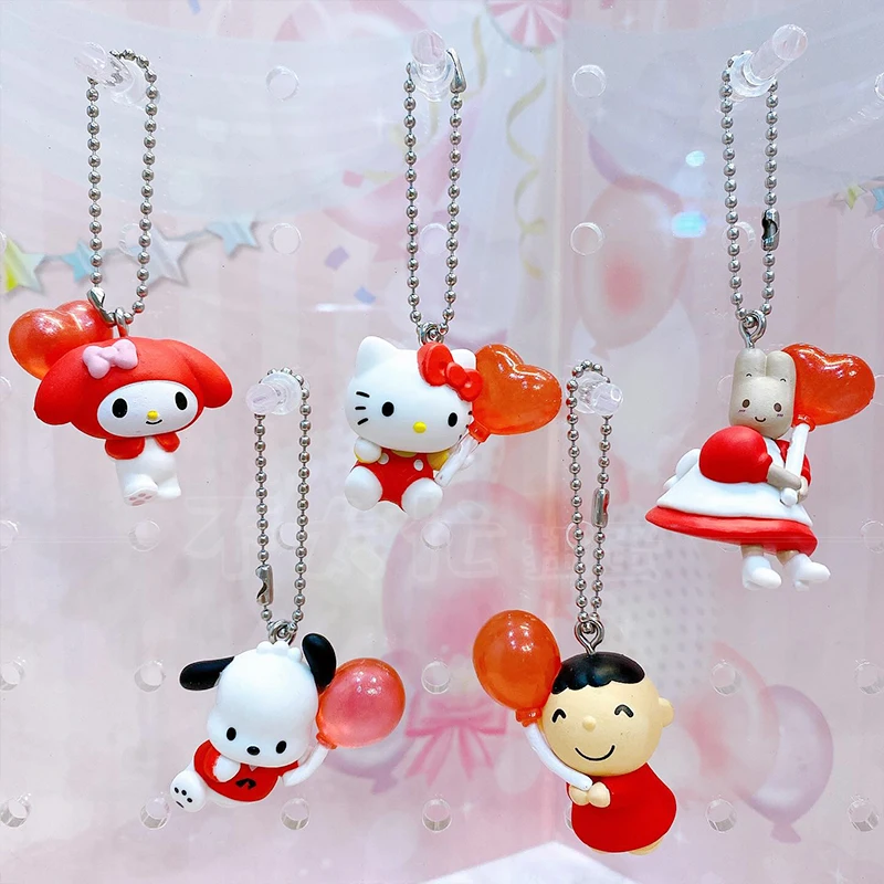 

Подлинная Bandai, новый Gashapon Red Sanrio, персонажи Hello Kitty Melody Pochacco Marroncream, игрушки, подарок, Коллекционная аниме-модель, кукла