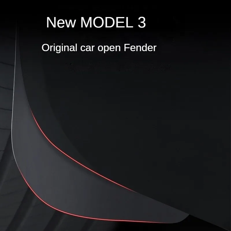 4 Pieces/set Tesla Model 3 Model YModel 3 Highland 2024 Mudguards Do Not Require Drilling Snow Sand or Mud Blocking Accessories