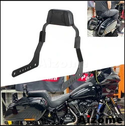 Short Sissy Bar Bracket For Harley Softail Sport Glide FLSB Mild Steel PU Rear Passenger Back Cushion Lumbar Support Pad 2018-23
