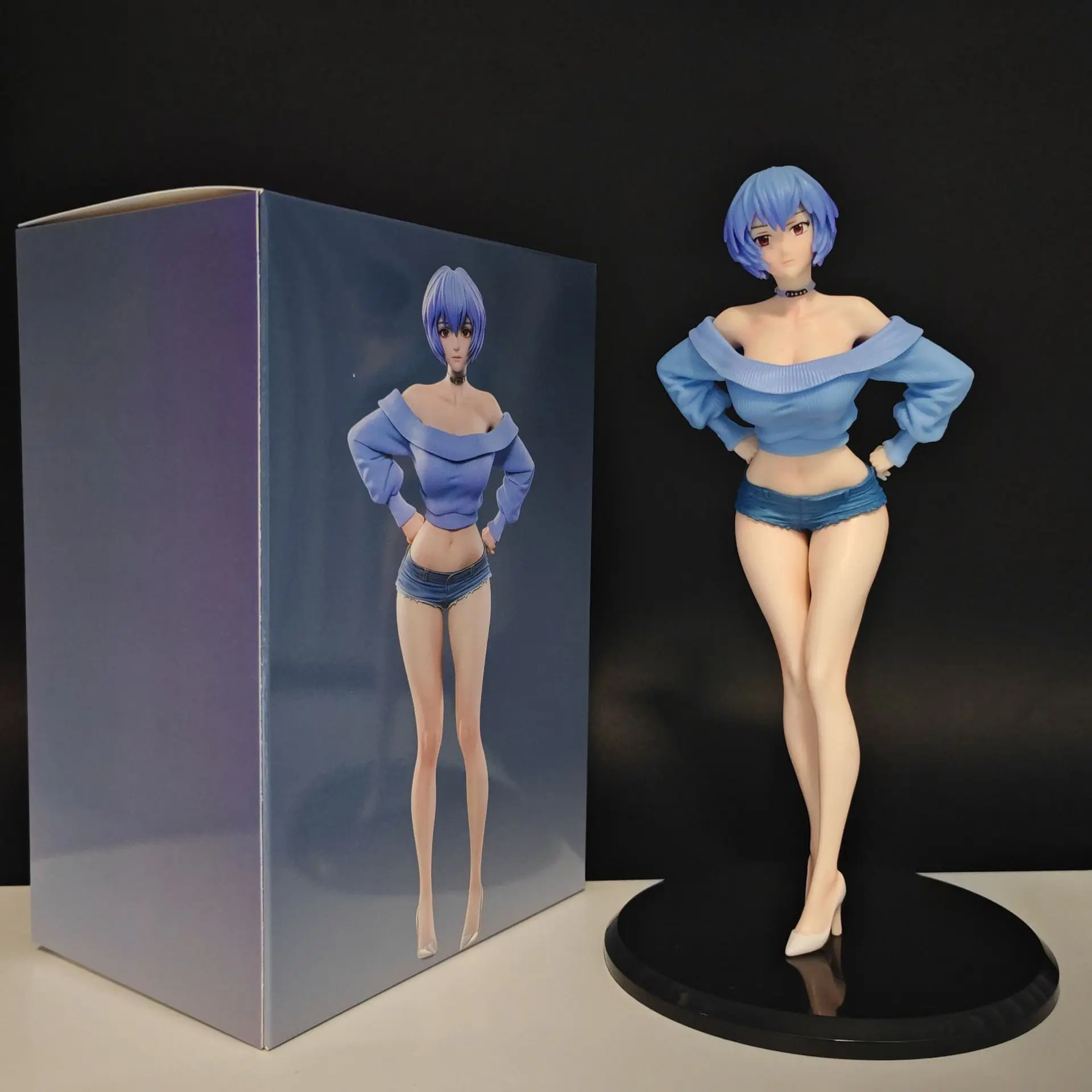 20CM Ayanami Rei Mädchen Actionfigur Anime-Modell Statue Sammlerstück Schreibtischdekoration Spielzeug Geschenke