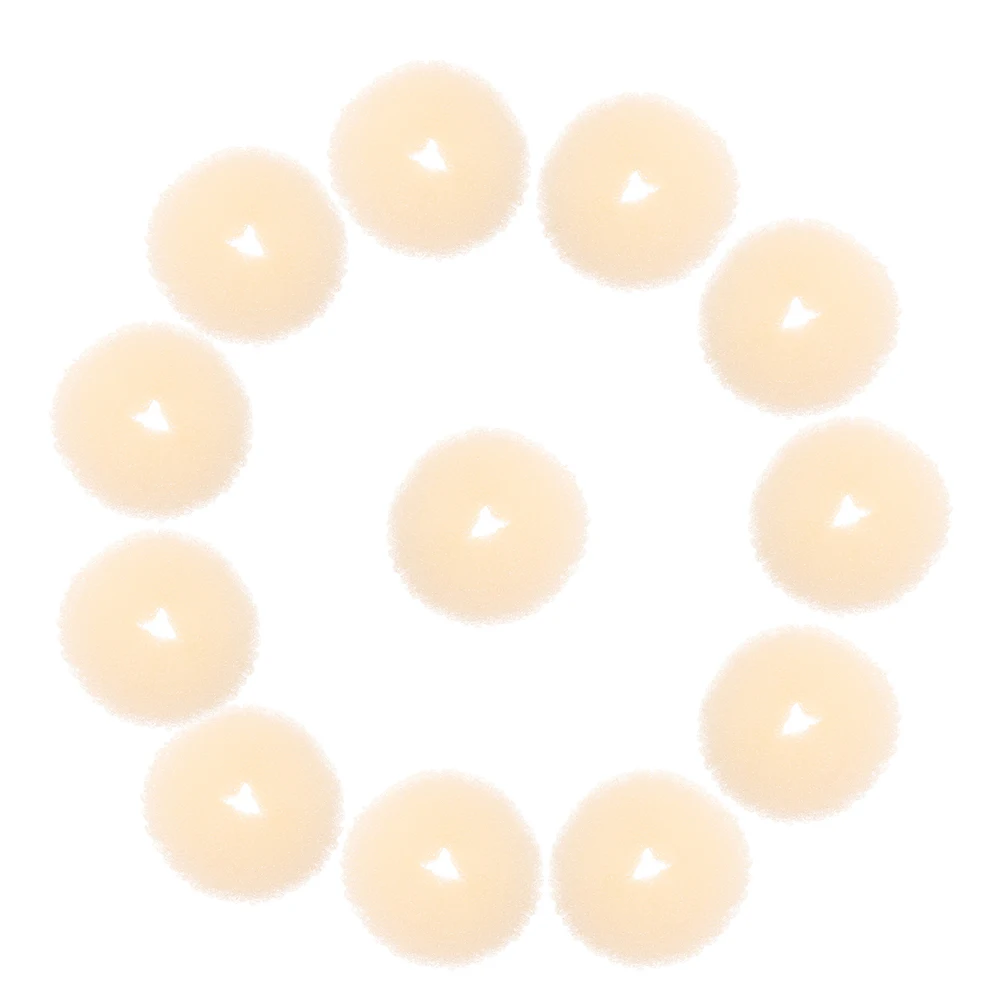 

12 pcs Bun Maker Donut Bun Hair Shaper For Short Fine Hair Easy To Use Quick Hairstyle Tool All Occasions Safe Material