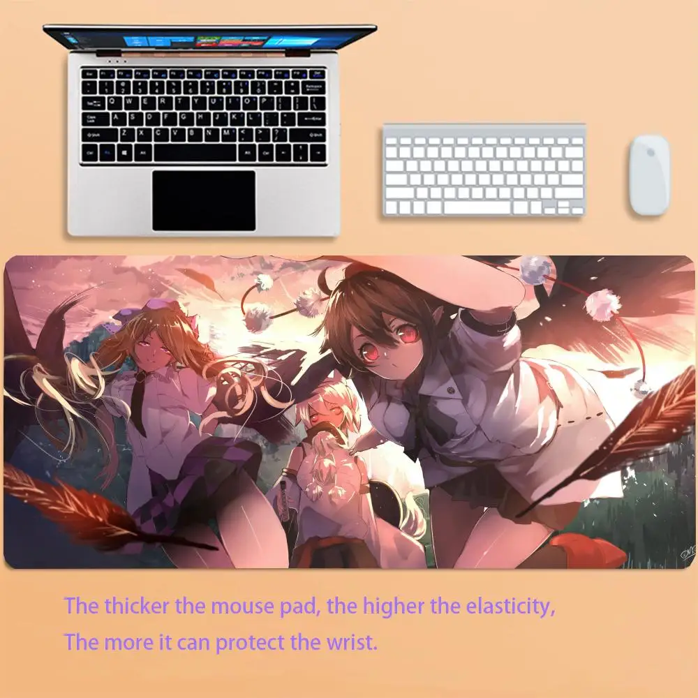 Popular Anime L-Love me seriously Mouse pad Keyboard Mat Desk For Office Carpet Mouse Carpet Pad Laptop Rubber Mat Pad Mousepad