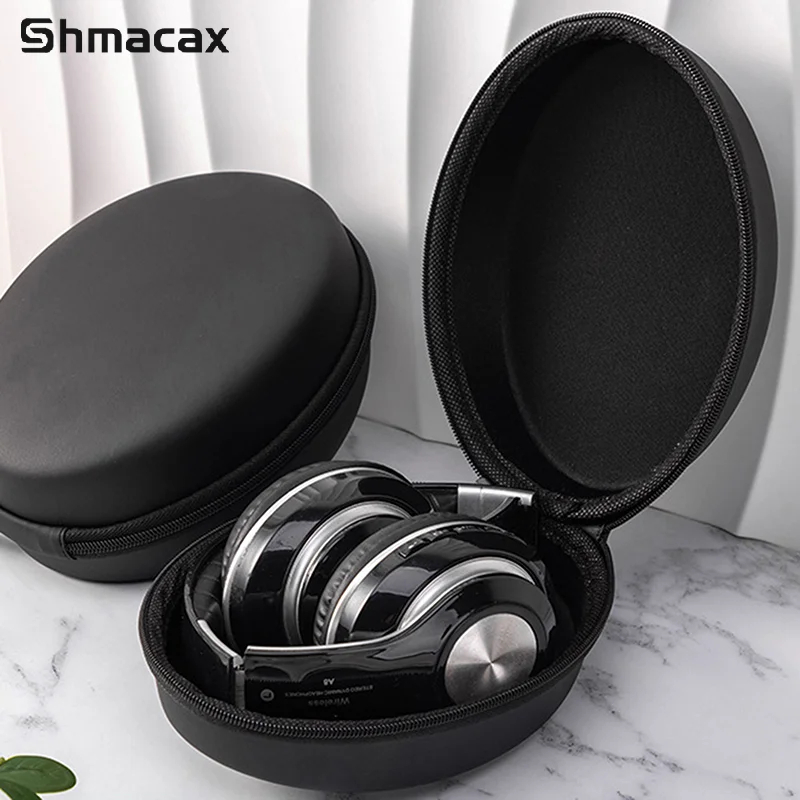 Portable Wireless Headphone Box Hard Case Storage Bag Headphone Bag Waterproof Carrying Case For Storage Data Line Headphones