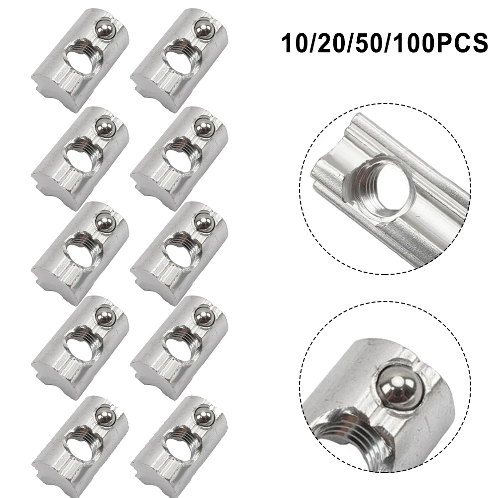 Sliding Ball Sliding Block 12*13*22mm Aluminum Sliding Block Durbale Stainless Steel For 40x40 And 40x80 Profiles