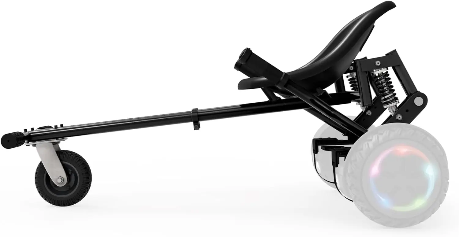 

Universal Hoverboard Attachment with Adjustable Seat and Footrest, 6" Tire, Ages 12+, Black