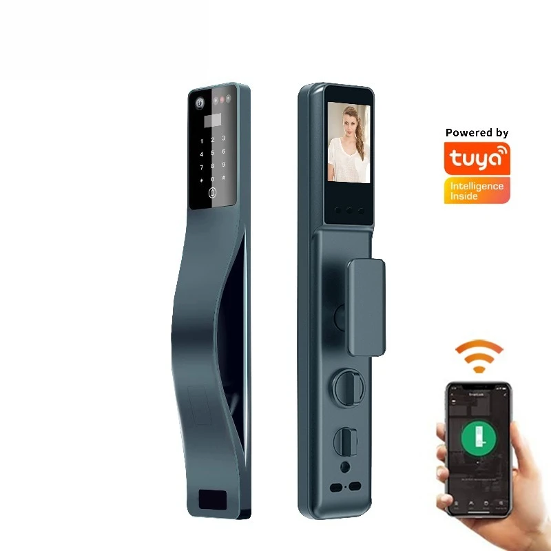 Real-time Intercom 3D Face Smart Door Lock with Video Call Electronic  Fingerprint Recognition, Wi-Fi Cloud Connectivity