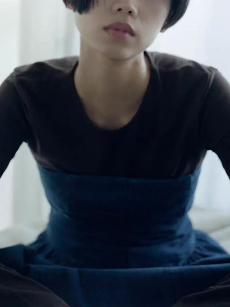 Primavera 2025 Faion delle nuove donne monospalla dimagrante denim Midi Dr vita alta gonna a trapezio lunga chiusura con cerniera