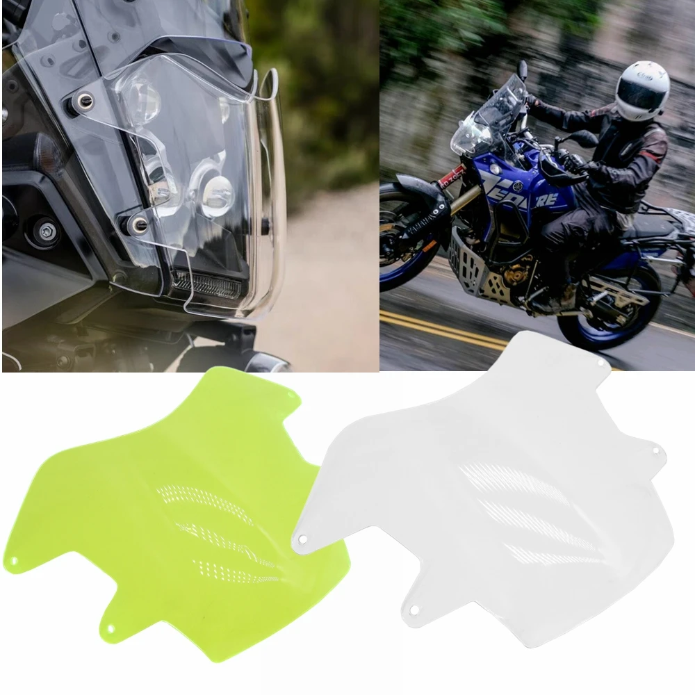 Misura Per YAMAHA Tenere 700 Tenere700 XT700Z 2019 2021 2022 Moto Acrilico Faro Della Protezione Della Copertura Della Luce Della Protezione