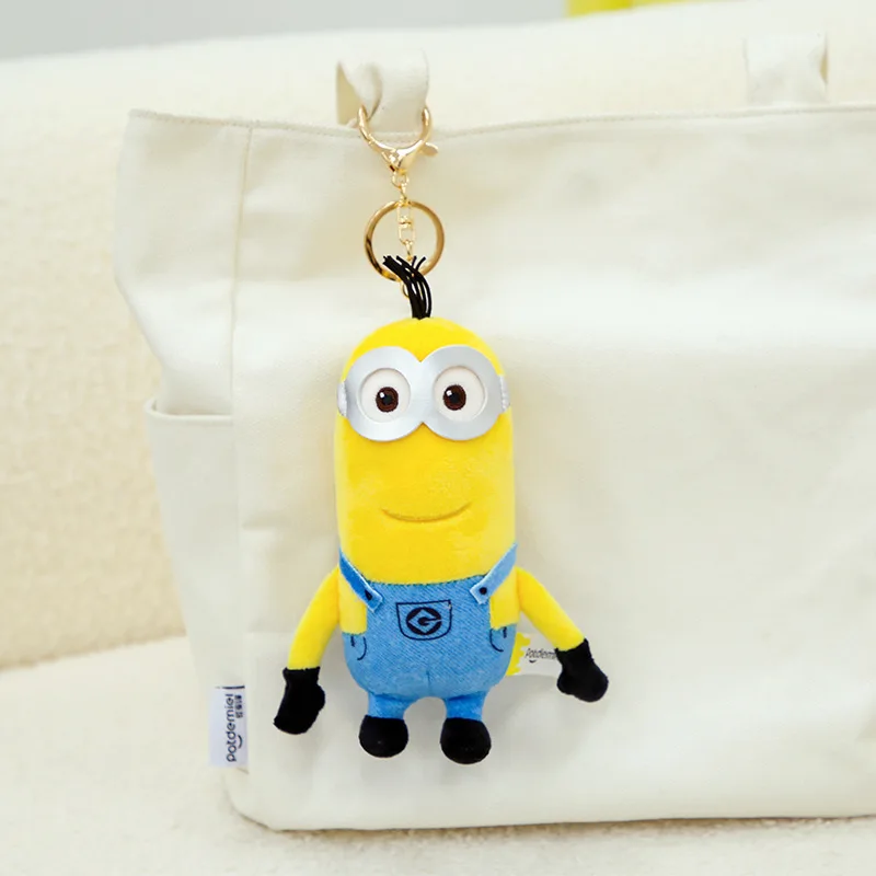 Cartoon Anime Minions Plüschpuppen Stofftiere Taschenanhänger Plüsch-Schlüsselanhänger Weihnachts-Geburtstags-Abschlussgeschenke für Kinder – Detail 4