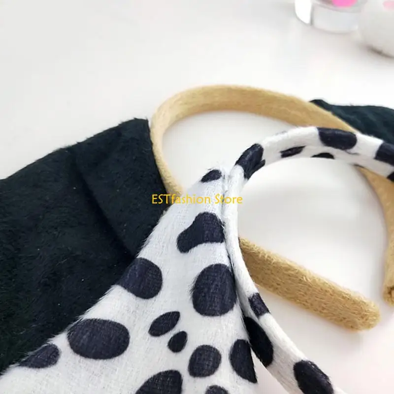 Y5GC 4/5 Pcs Dog Costumes for Girls Boys Cosplay Dog Ears Headband Tail Bow Tutu Tail Animal Fancy Costume Accessories