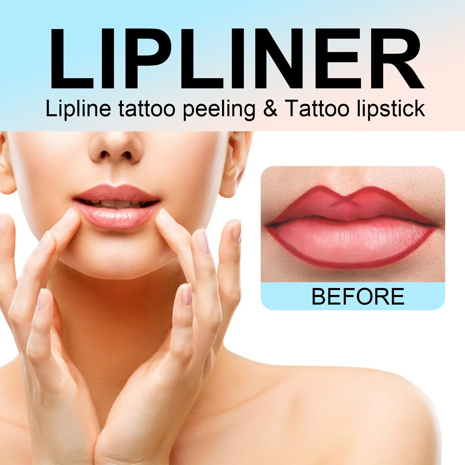 3 Color Plump Lip Gloss Waterproof Long-lasting Sexy Red Liquid Matte Tint Velvet Lip Color Peel Lip Line Tattoo Makeup