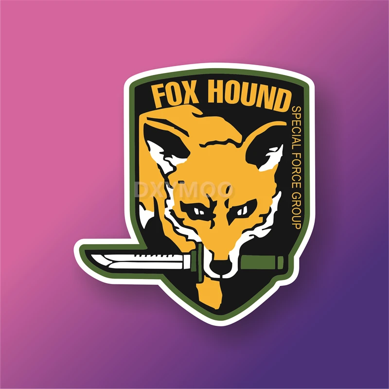 Car Stickers for FOX HOUND KOJIMA Decal Laptop Auto Truck Tail Window Decoration