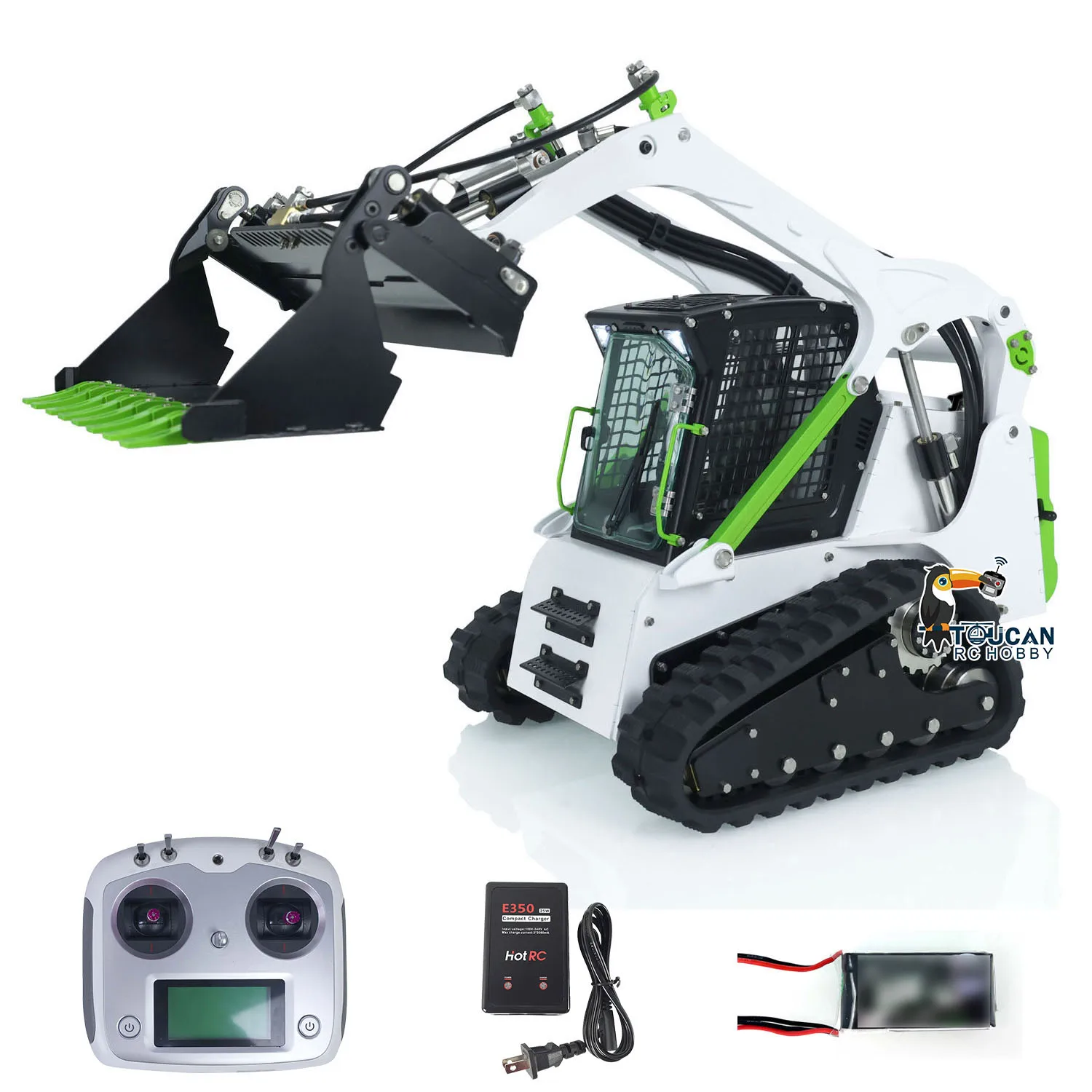 Aoue Lt5 LESU 1/14 Skala RTR RC Hydrauliczny Ładowarka Obracana Radiowo Sterowany Model Samochodu Gąsienicowego ze Światłem i Dźwiękiem Zabawki THZH1353