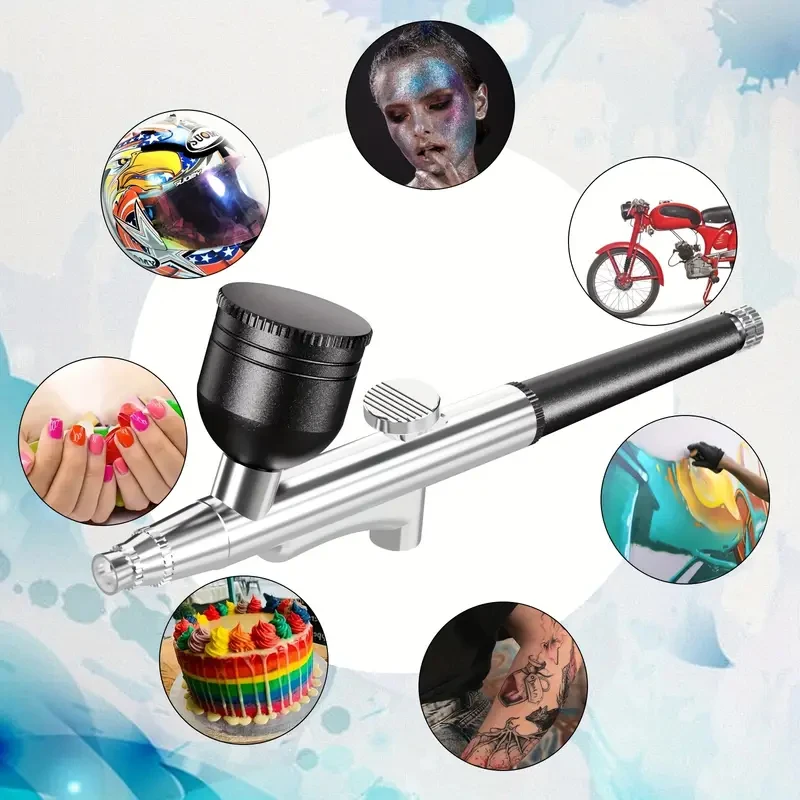 

0.3mm nozzle,portable single-action pneumatic spray gun,pen model,cake, nail, car paint, beauty inkjet. No power supply required